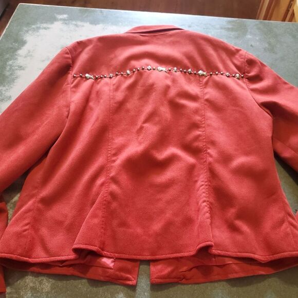 Double D Ranch red southwest Annie Oakley pin jacket sz Medium - Picture 2 of 8